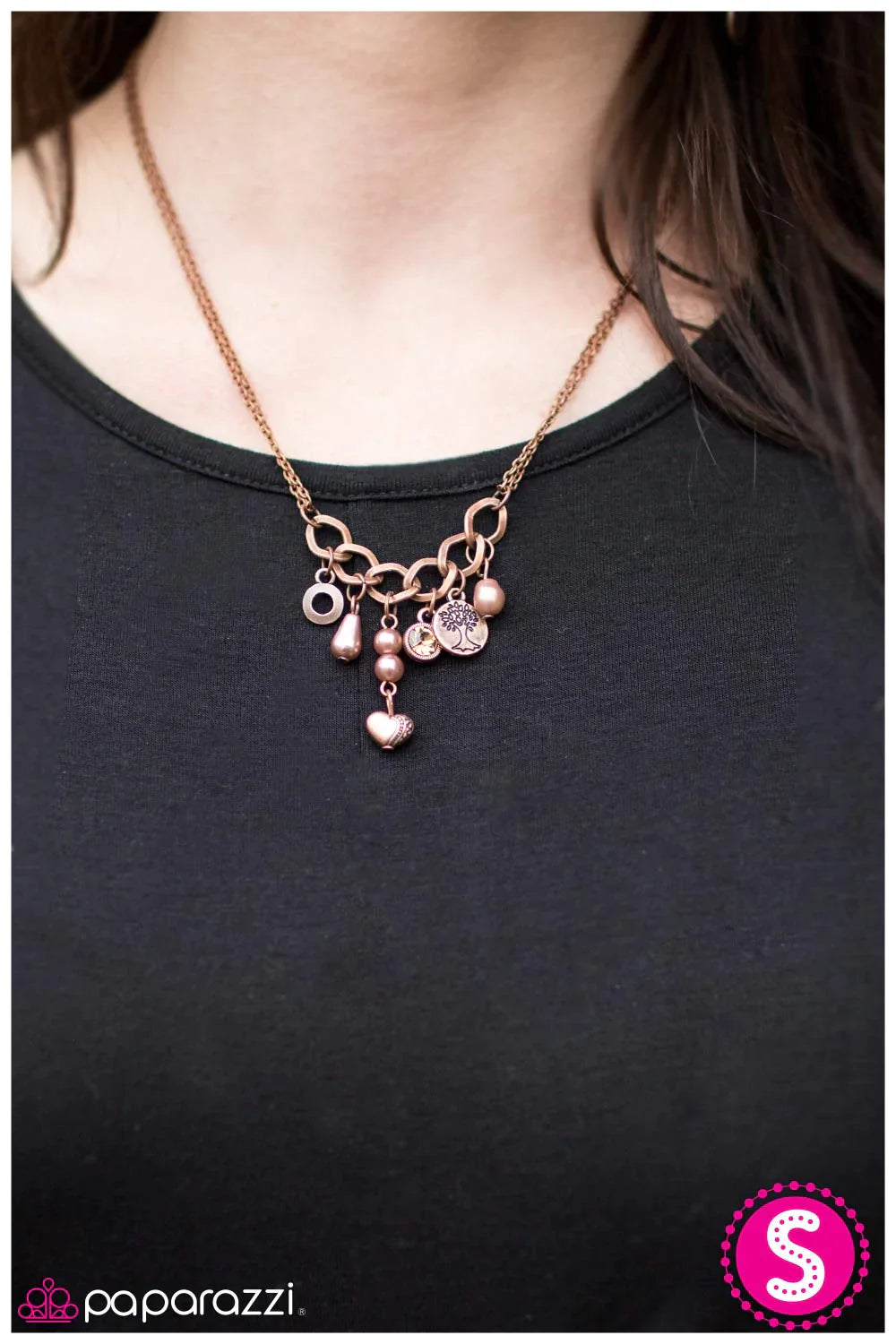 Paparazzi Necklace ~ Blissful Thinking - Copper