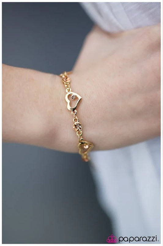 Paparazzi Bracelet ~ My Heart Will Go On - Gold