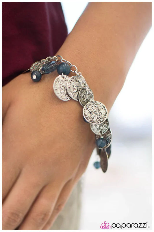 Paparazzi Bracelet ~ Two-Faced - Blue