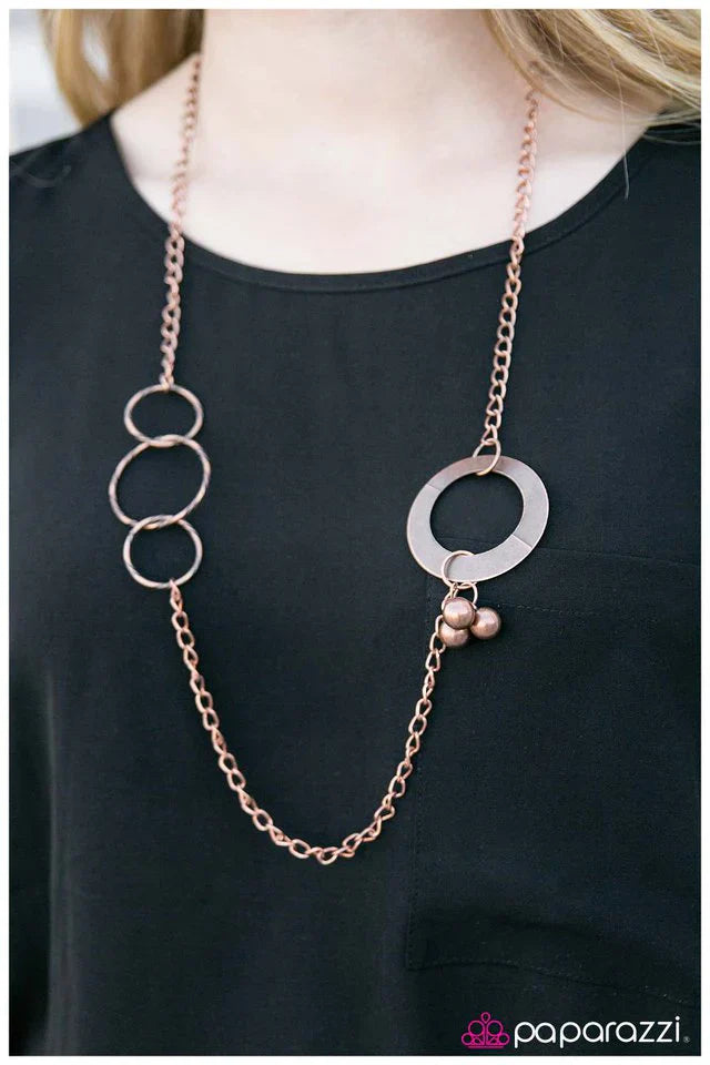 Paparazzi Necklace ~ Solo Act - Copper