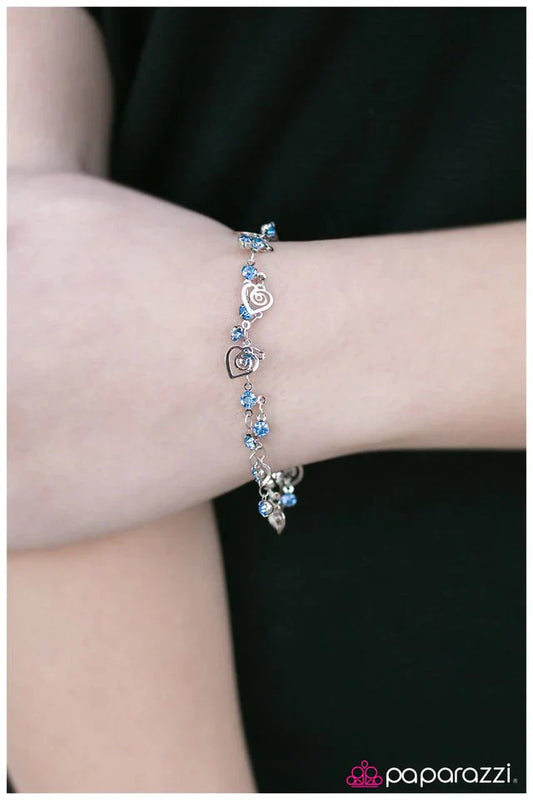 Paparazzi Bracelet ~ Be My Valentine - Blue