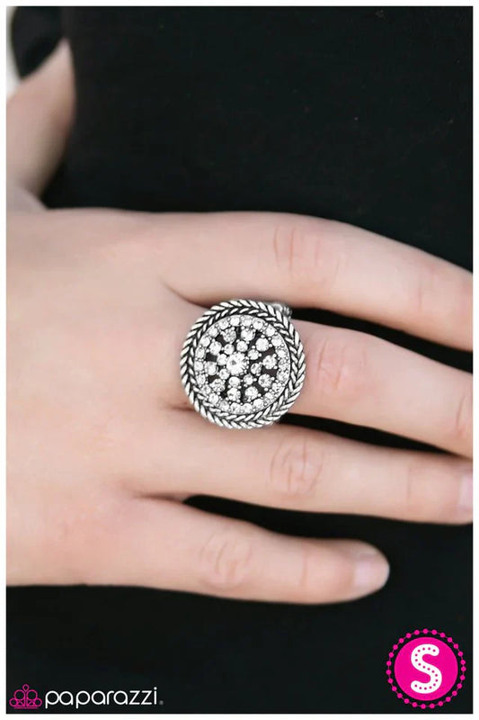 Paparazzi Ring ~ Wheel of Fortune - White