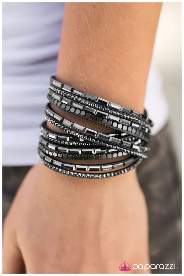 Paparazzi Bracelet ~ Gimme Some Sugar - Silver