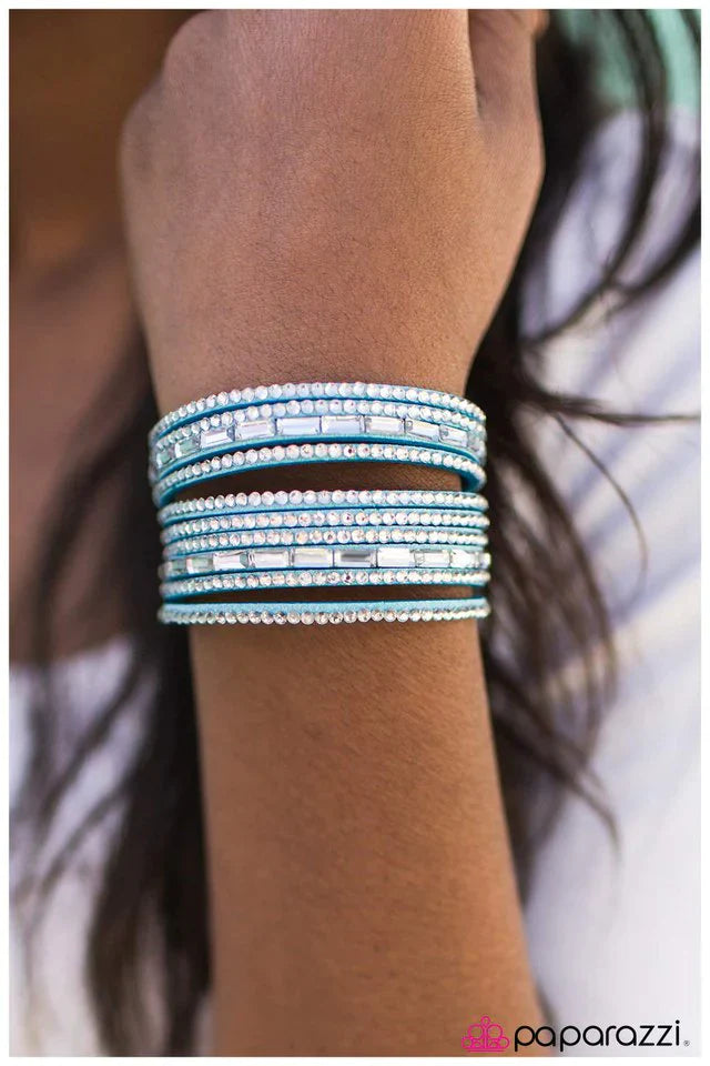 Paparazzi Bracelet ~ Name Your Price - Blue