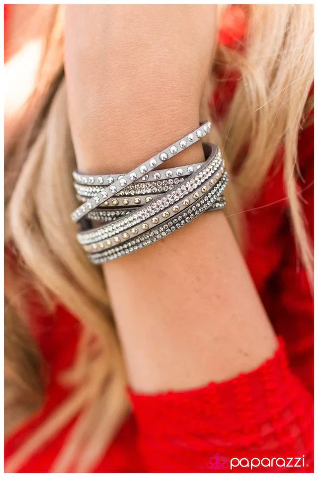 Paparazzi Bracelet ~ Hit Me With Your Best Shot - Silver