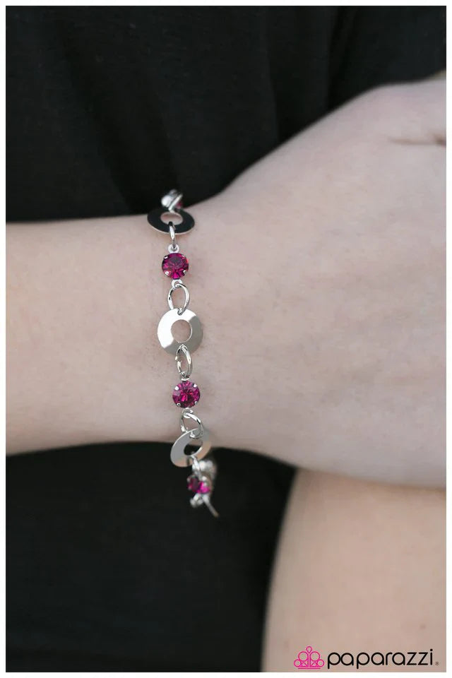 Paparazzi Bracelet ~ A Simple Observation - Pink