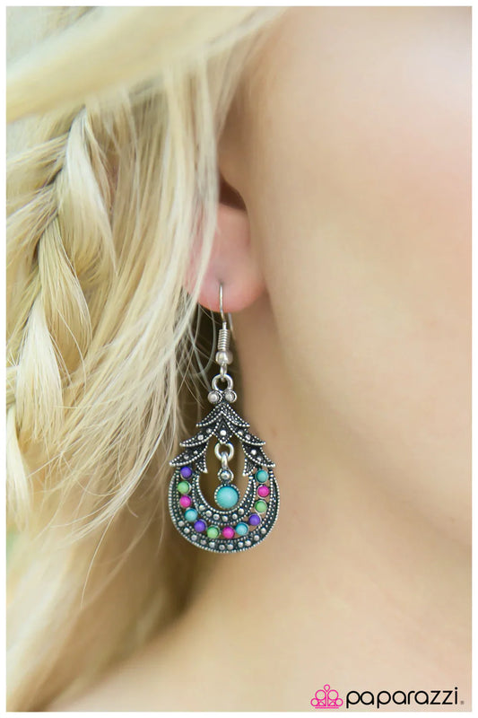 Paparazzi Earring ~ Holi  - Multi