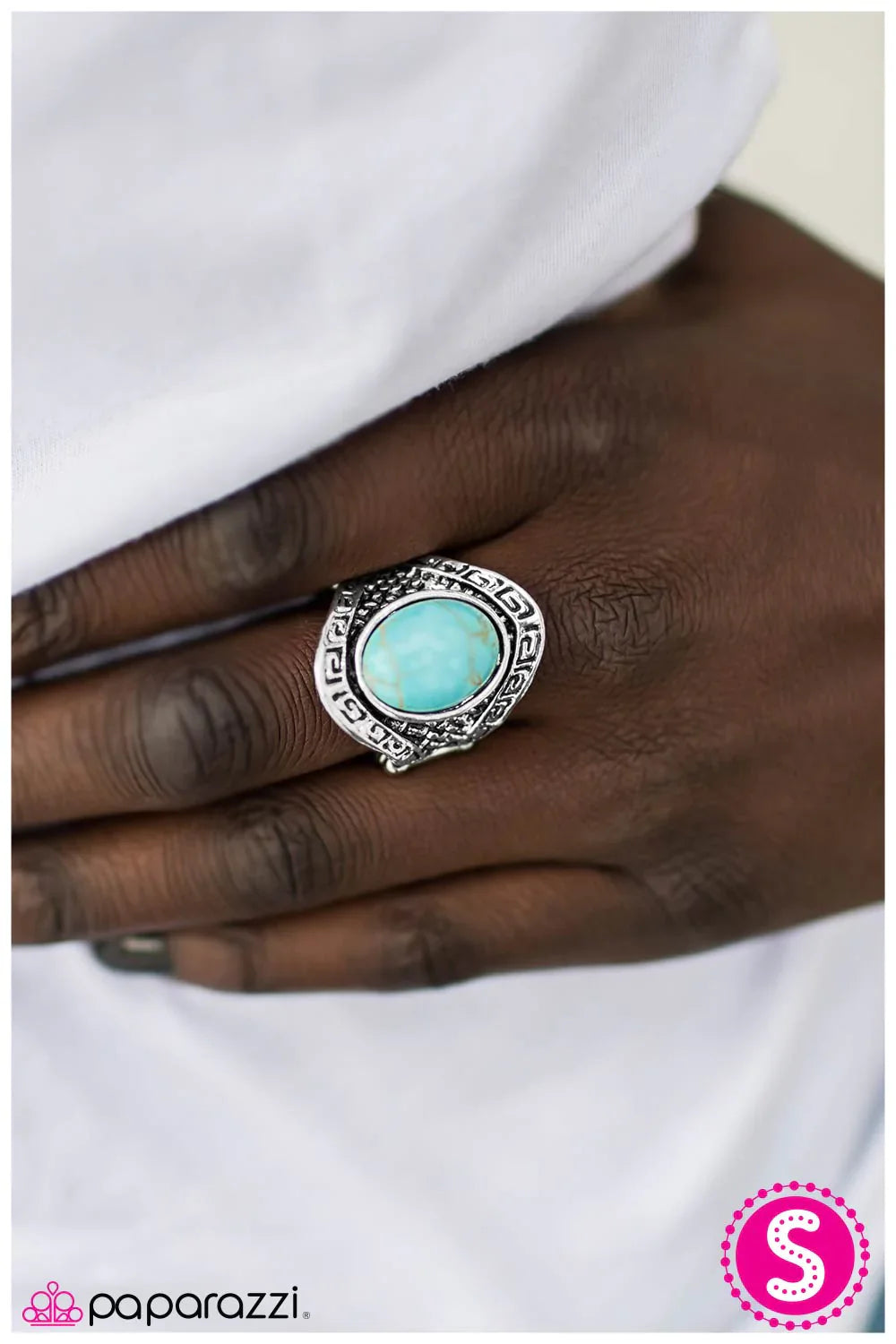 Paparazzi Ring ~ Little Ol Cowgirl  - Blue