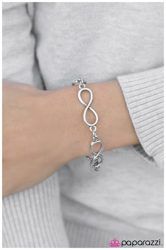 Paparazzi Bracelet ~ Forever Yours - Silver