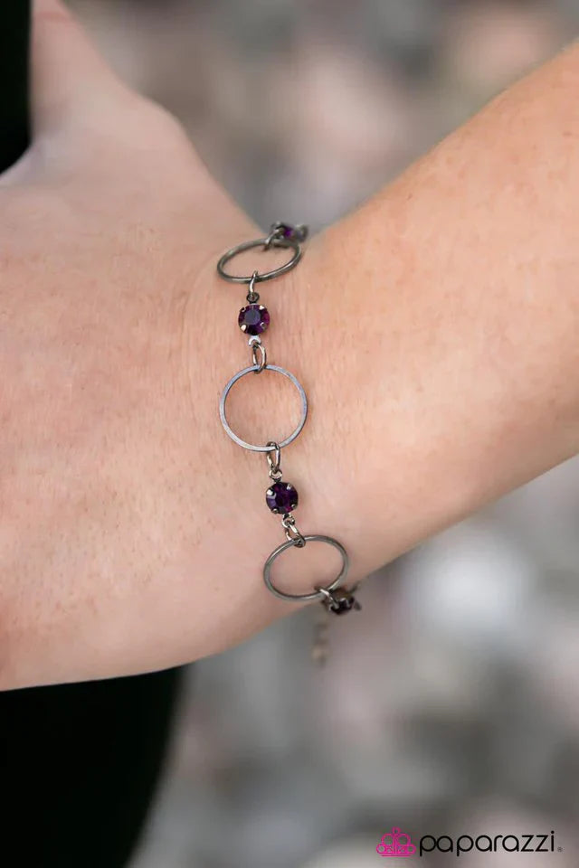 Paparazzi Bracelet ~ Its All In The Name - Purple