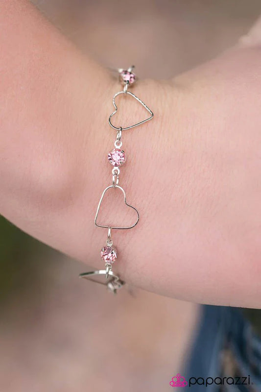 Paparazzi Bracelet ~ Lovers Lane - Pink