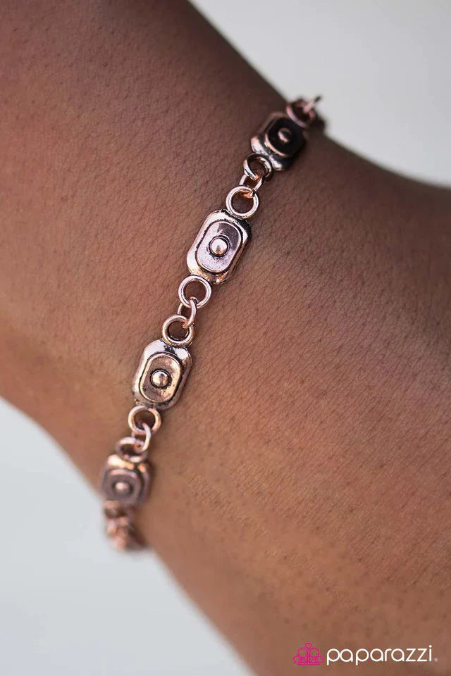 Paparazzi Bracelet ~ Basic Training - Copper