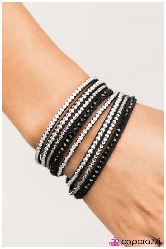 Paparazzi Bracelet ~ Strong is the New Beautiful - Black