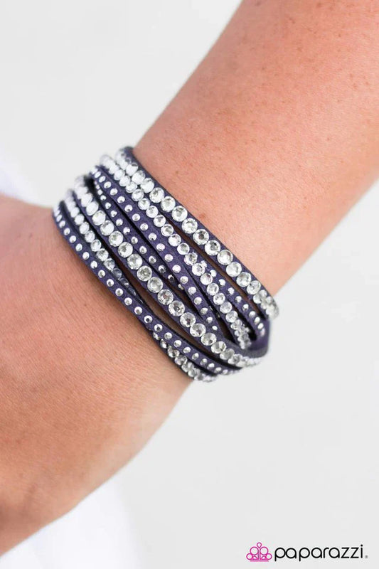 Paparazzi Bracelet ~ News Flash - Blue