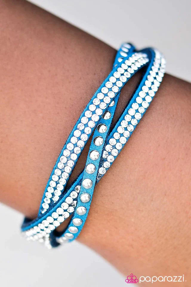 Paparazzi Bracelet ~ Down For The Count - Blue