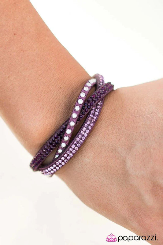 Paparazzi Bracelet ~ Down For The Count - Purple