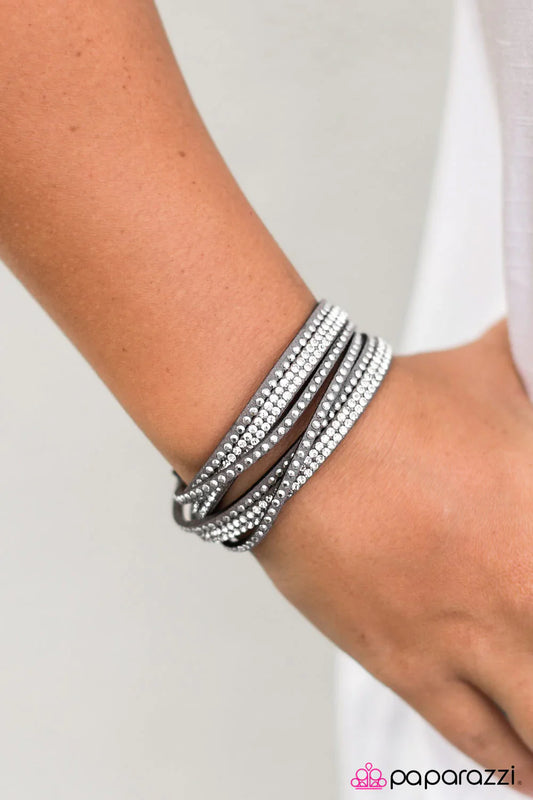 Paparazzi Bracelet ~ Slim Pickings  - Silver