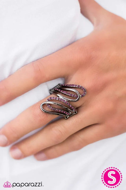 Paparazzi Ring ~ Wingspan - Purple