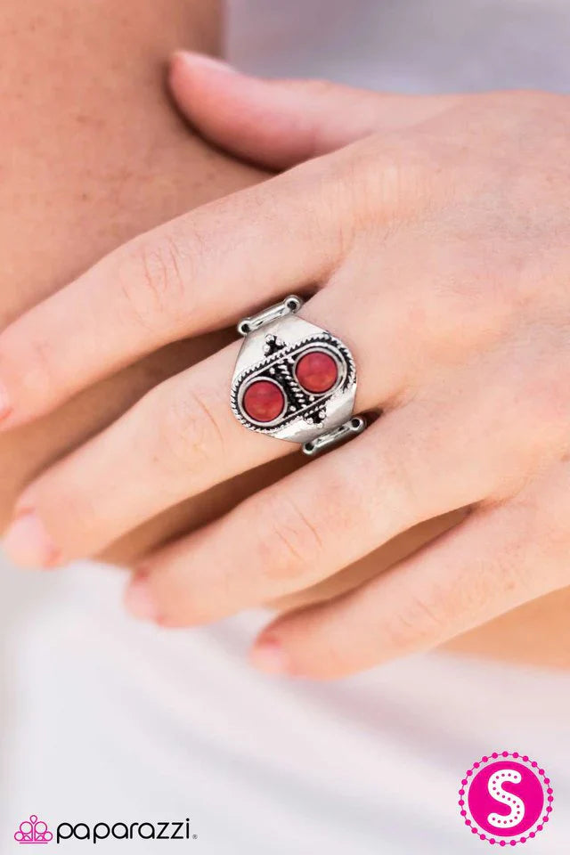 Paparazzi Ring ~ Desert Dusk - Red