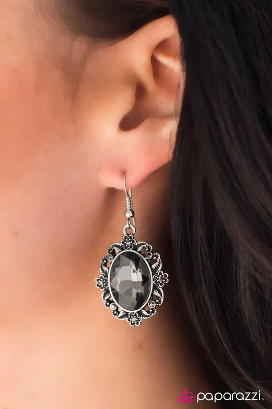 Paparazzi Earring ~ To Buy Or Not To Buy - Silver