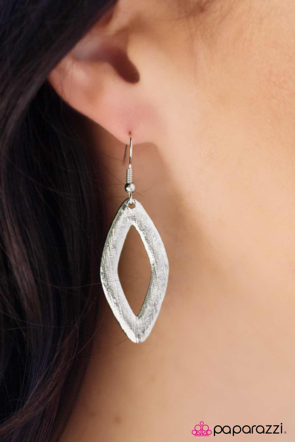 Paparazzi Earring ~ SHEEN Girls - Silver