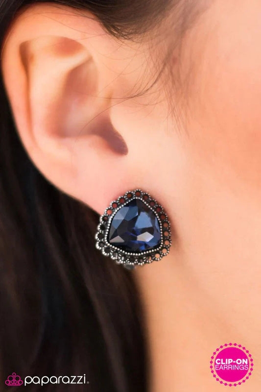 Paparazzi Earring ~ Magic Moment - Blue