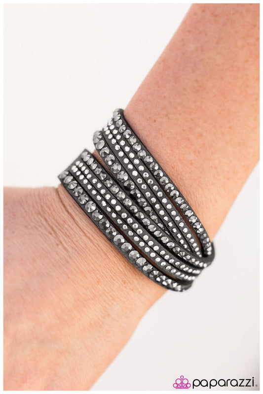 Paparazzi Bracelet ~ News Flash - Silver