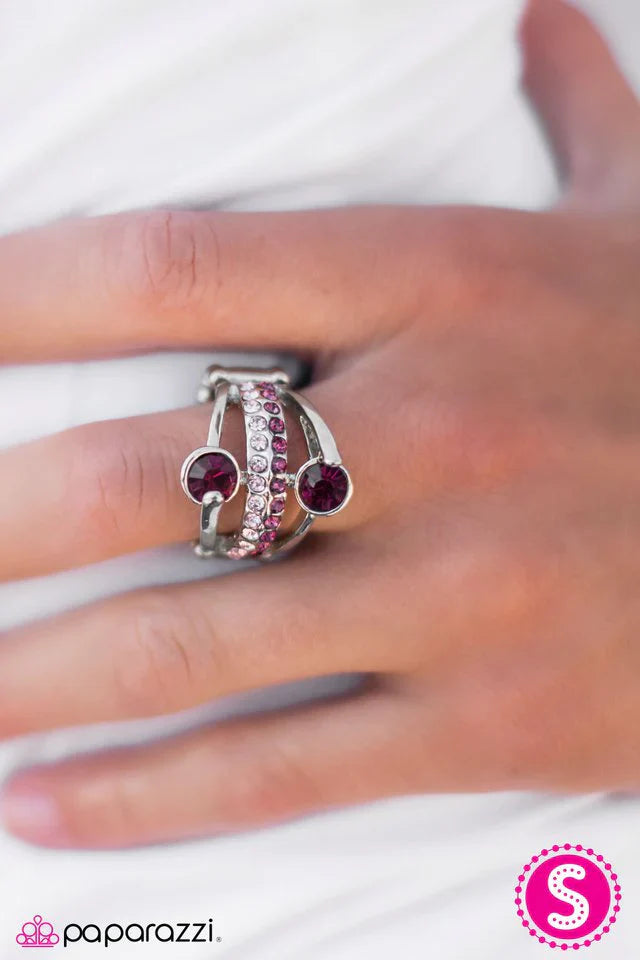 Paparazzi Ring ~ Hold On To Your Seat! - Purple