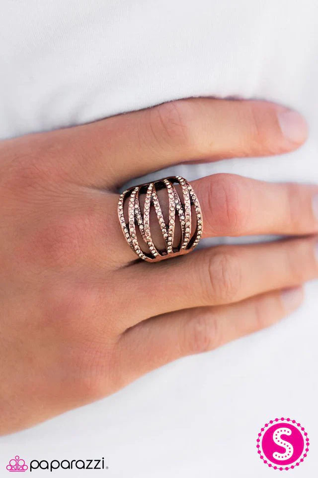 Paparazzi Ring ~ GLITZ and Glory - Copper