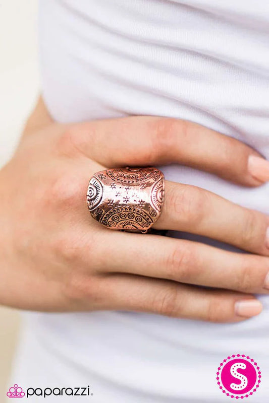 Paparazzi Ring ~ Sun View - Copper