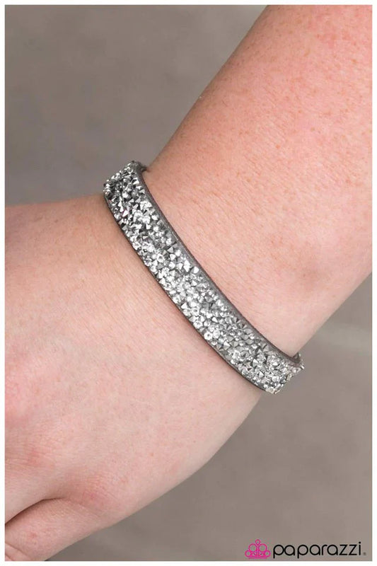 Paparazzi Bracelet ~ Big Girls Dont Cry - Silver