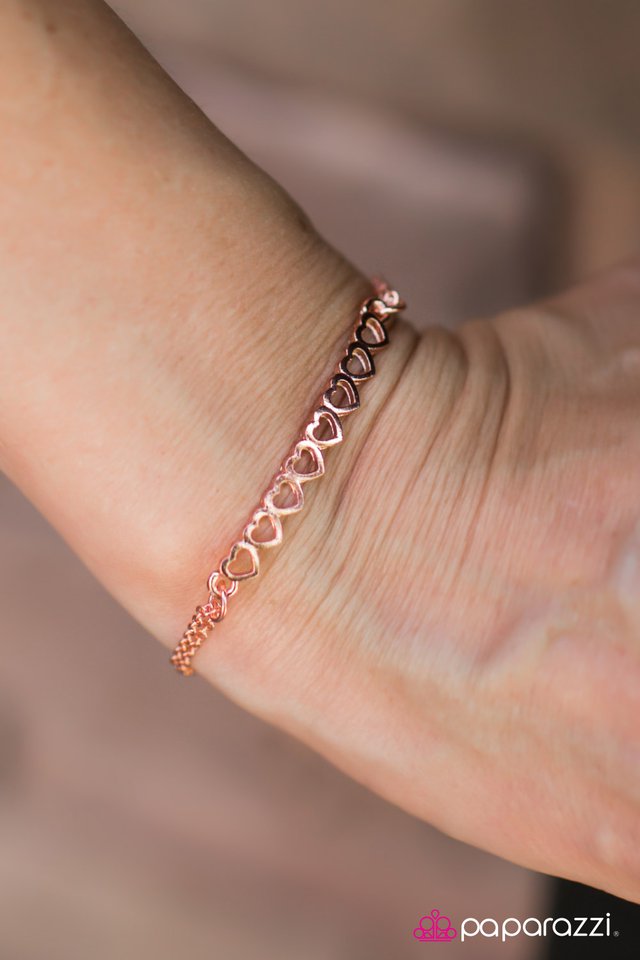 Paparazzi Bracelet ~ Totally Crushing - Copper