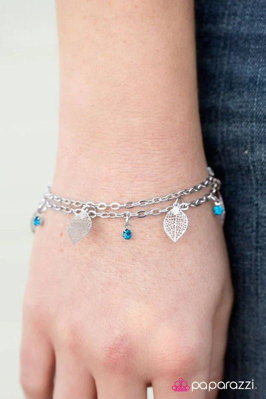 Paparazzi Bracelet ~ You Better BeLEAF It - Blue