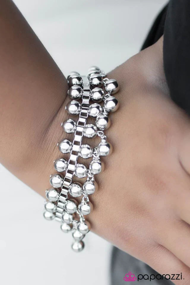 Paparazzi Bracelet ~ Game On - Silver