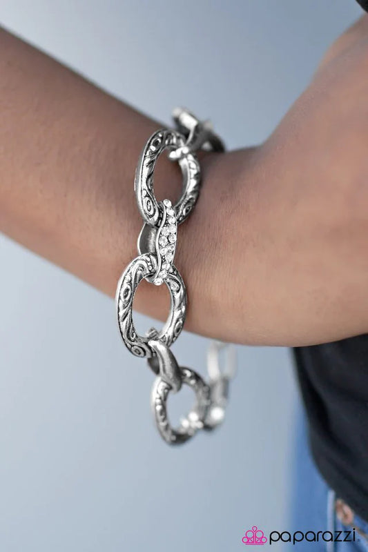 Paparazzi Bracelet ~ Young Buck - Silver