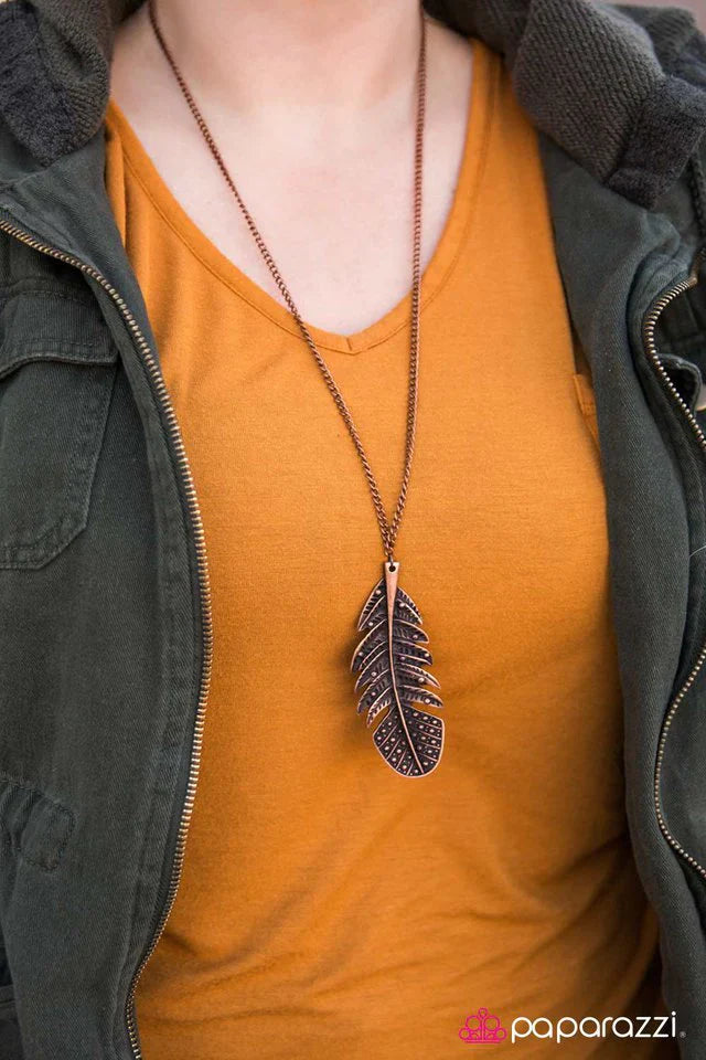 Paparazzi Necklace ~ The Eagle Has Landed - Copper