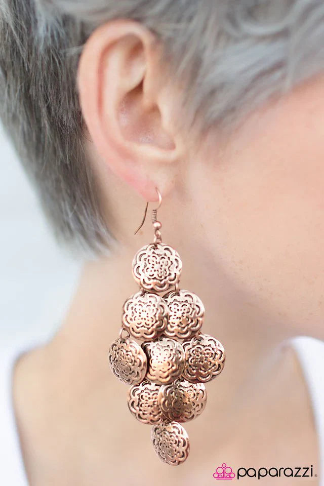 Paparazzi Earring ~ Tonight Is the Night - Copper