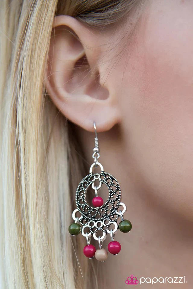 Paparazzi Earring ~ Seafront Property - Multi