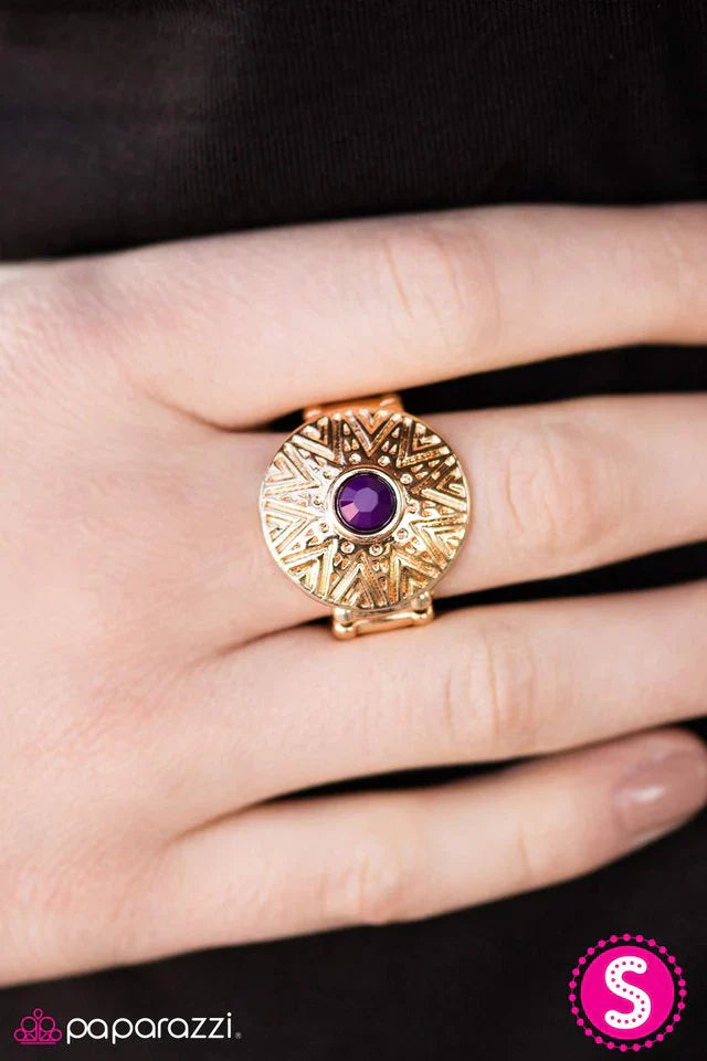 Paparazzi Ring ~ Sunshine State - Purple