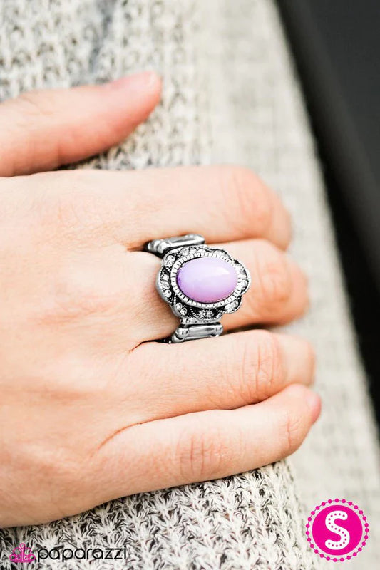 Paparazzi Ring ~ Down The GARDENIA Path - Purple