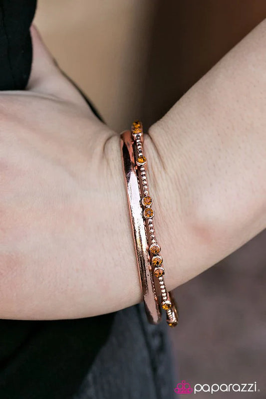 Paparazzi Bracelet ~ Let Me Hear You Roar - Copper