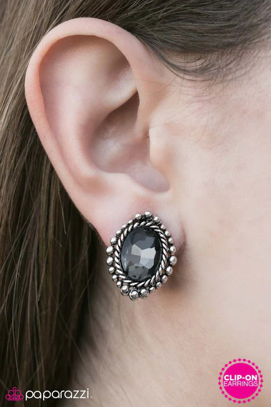 Paparazzi Earring ~ Victory Lap - Silver