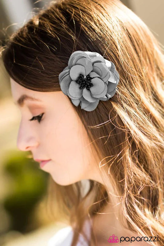 Paparazzi Hair Accessories ~ Working the BLOOM - Silver