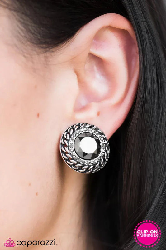 Paparazzi Earring ~ Born To Reign - Silver