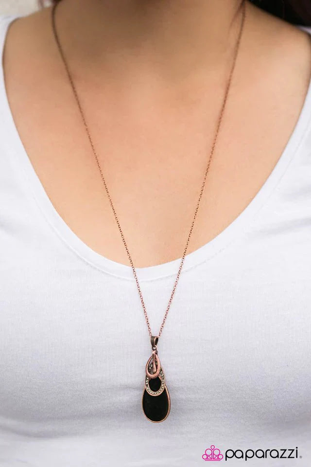 Paparazzi Necklace ~ The Perfect Storm - Copper