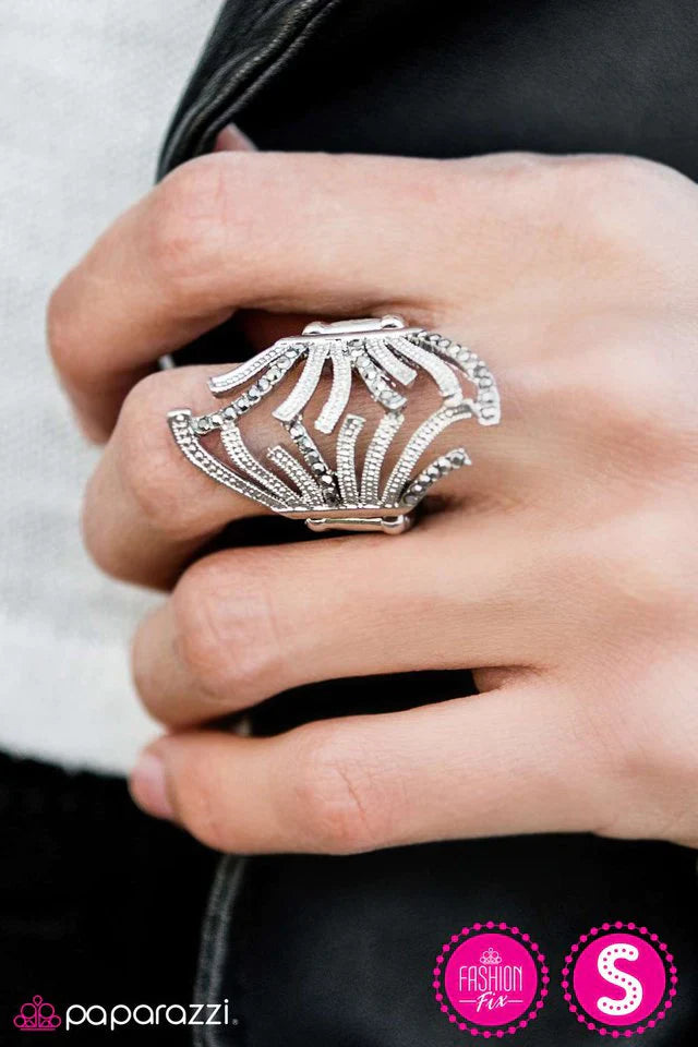 Paparazzi Ring ~ Send In The Cavalry - Silver