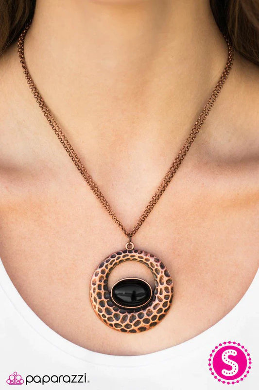 Paparazzi Necklace ~ Lifes ZOO Short! - Copper