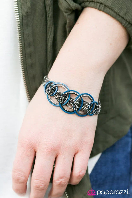 Paparazzi Bracelet ~ Revved Up - Blue