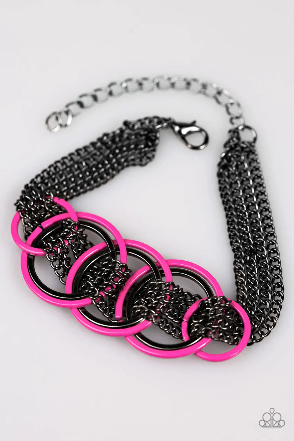 Paparazzi Bracelet ~ Revved Up - Pink