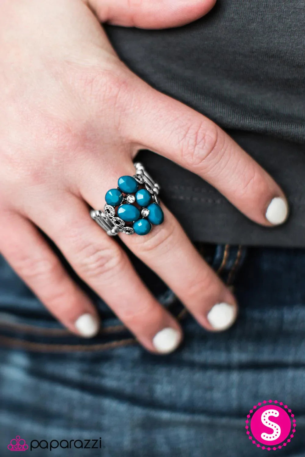 Paparazzi Ring ~ Sparkle Storm - Blue